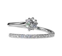 Micro Set Zircon Ring for Women Fashion Jewelry Popular Accessories for Wife Jewelry Teen Girls (Silver, One Size)
