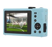 Micro Single Camera, Mirrorless Digital Camera 15 FPS Resolution 3 Inch LCD Monitor 24 Million Pixels With USB Cable (Blue)