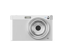 Micro SLR Camera 4K Video Portable Digital Camera Retro VLOG Screen Auto Focus Selfie Camera(Color:White)