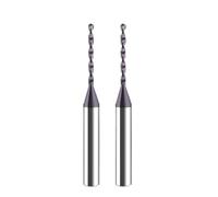 Micro Solid Carbide Drill Bit Precision Mini CNC Hole Making 0.15mm to 2.9mm Shank Diameter 3mm 1pcs Metal Steel Plastic Reamer(For Steel,D3 0.6MM-ROUND)