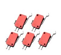 Micro SPDT On Off Momentary Switch Travel Limit Switch 1NO1NC Roller Lever V-15 V-151 V-152 V-153 V-154 V-155 V-156-1C25 10Pcs(V-154-1C25)
