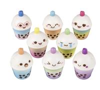 Micro Squish Bubble Tea- Slow Rise Stress Relief, Fidget Toy, Sensory Play, Party Favors, Reward Chest, Treasure Chest, Goodie Bags - 8 Piece