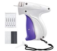 Micro Stitch Gun for Clothes, Quick Stitch Tool with 5 Needles and 1000 Black 1000 White Glue Needles, Efficient Stitching for Clothing Labels and Fabric Repairs