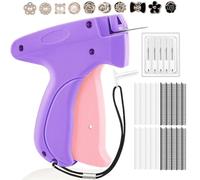 Micro Stitch Gun for Clothes, wohot Stitchy Quick Clothing Fixer, Quick Stitch Sewing Tagging Gun with 1500 Black & 1500 White 5mm Micro Fasteners 5 Needles+10 No Sew Safety Pins for Sewing Clothing