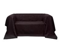 Micro-suede Couch Slipcover Brown 140 x 210 cm UK