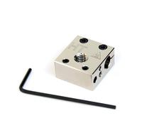 Micro Swiss-Plated Copper High Temperature MK8 Style Heater Block Upgrade for CR10 / Ender/ANET A8 Printers MK7, MK8, MK9 Hotends
