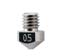 Micro Swiss Plated Nozzle for LulzBot TAZ 5, LulzBot Mini, Hexagon Hotend Style .5mm