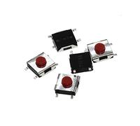 Micro Switch 100PCS 6 * 6 * 3.1 mm SMD Switch 4 Pin Touch Micro Switch Push Button Switches Red SMD Tact Switch 6x6x3.1mm