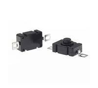 Micro Switch 100PCS/LOT 18 * 12MM KAN Flashlight 1.5A 250VAC Self Locking Patch Type Push Button 2P-ON-Off Small Switches KAN-28