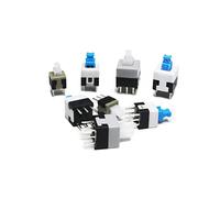 Micro Switch 10PCS/LOT 5.8x5.8 7x7 8x8 8.5x8.5mm Self Locking/Unlock Push Tactile Power Micro Switch 6 Pin Button Switches(8x8mm,Self-locking)