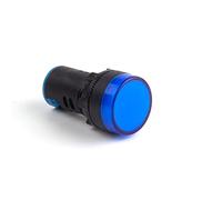 Micro Switch 1pcs 12V 24V 220V 380V 22mm Panel Mount LED Power Indicator Signal Light Lamp(Blu,6V)