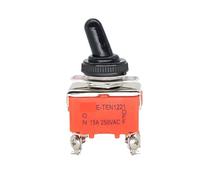 micro switch， 1PCS E-TEN1221 15A 250VAC 4PIN ON-OFF Toggle switch Rocker The power micro orange(E-TEN1221 and Cap)