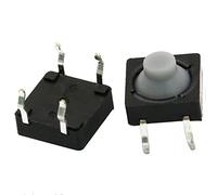 Micro Switch 20PCS/LOT 8x8x5MM 4 Pins Conductive Silicone Soundless Tactile Tact Push Button Self-Reset