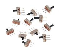 Micro Switch 20Pcs SS12D00 Interruptor on-Off Mini Slide 3pin 1P2T 2 Position Toggle Handle Length:3MM/4MM/5MM/6MM(Handle length 4mm)