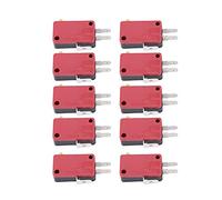 Micro Switch, Red 3 Pins Push Button Micro Switch Mini Limit Switch for Game Machines Mini Limit Switch for Game Machines