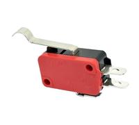 micro switch， V-153 V-154 V-155 V-156-1C25 Micro Travel Limit Switch SPDT Momentary ON OFF 1NO1NC Lever Roller Microswitch(V-154-1C25,1pc)