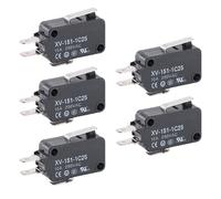 Micro Switch, XV-151-1C25 Short Lever Plastic Snap Action Switch for Electronic Equipment (5 Pack)