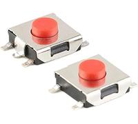 Micro Switches 100PCS Flat Red SMD 5Pin 6x6 Tact Push Button Switch 6 * 6 * 3.1MM 6X6X2.5MM 6X6X3.7MM Micro Switch 6x6x3.1mm Industrial Switches (Color : 6x6x2.5)