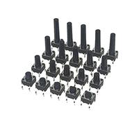 Micro Switches 6x6x4.3MM/5MM-20mm Panel momentary Tactile 4PIN 12V Push Button Micro Switch 6 * 6 DIP Self-Reset 30pcs(6x6x12)