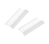 Micro Tagging Gun Fasteners， 2000 Pcs Round Hook Fasteners, 25mm White Refill Standard Barb Plastic for Clothing Hanging Fine Stitch Price Refills Tag Label(Transparent,25mm)