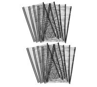 Micro Tagging Gun Fasteners， 2500Pcs Mini Stitch Fasteners, 65mm/2.56" Refill Quick Clothing Fixer for Fine Tag, Red(Black,50mm/1.97")