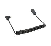 Micro to Cable, 90 Degree Micro Male to Female Coiled Cable, 1.8m, 1080P 4K Ultra HD 3D, for Hero 7 Black 5 4 6, DSLR