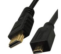 Micro D HDMI High Speed Cable to HDMI for Tablets & Cameras 1080P 2m