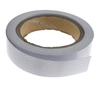 Micro Trader Roll Self-Adhesive Reflective Safety Warning Conspicuity Tape Silver 2.5cmx10m