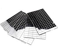 Micro Trader Self-Adhesive Real Glass Craft Mini Square & Round Mirrors Mosaic Tiles