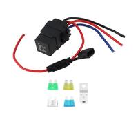 Micro Traders 1 Set 4Pin Car Waterproof Relay Wiring Harness IP67 12V 40A 12AWG Suitable for Car Electrical System Repair