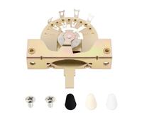 Micro Traders 1Pc CRL 5-Way Blade Switch with Caps Screws Compatible with Stratocasters for Guitar With Three Pickup Setup