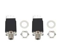 Micro Traders 2pcs 6.3mm 9-Pins Electrics Guitar Stereo Output Jack 007-3618-049 Compatible with Roland VG Stratocaster