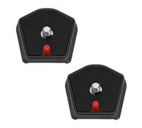 Micro Traders 2Pcs 785PL Quick Release Plate 1/4inch Screw Compatible with Manfrotto Modo 715B 715SHB 718B 718SHB 7321YB 785B 785SHB Models for Universal Tripod SLR Camera