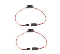 Micro Traders 2Pcs RC Model Loom Servo Connector Light Control On/Off Power Switch Compatible with Etronix Compatible with JR