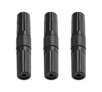 Micro Traders 3Pcs RJ45 Outdoor Shielded Network Ethernet Cable Extender Coupler 105x21mm 100Mbps for Automotive Electronics Black