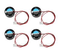 Micro Traders 4pcs Mini 2510 Brushless Cooling Fan 9V-14.4V Round Cooling Fan DC2510 Quiet Large Air Volume Fan for Laptops Gaming Consoles(25.7x10.1mm)