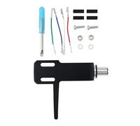 Micro Traders 8mm Turntable Headshell Bracket Stylus Set Suitable for Various LP Phono Black