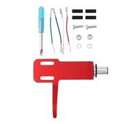 Micro Traders 8mm Turntable Headshell Bracket Stylus Set Suitable for Various LP Phono Red