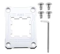 Micro Traders AM5 CPU Holder AM5 Anti-Bending Contact Frame with 4Pcs Screws & 1x Screwdriver Corrective Anti-Bending Fixing Frame 75x56mm/ 2.95x2.2in Silver