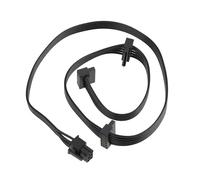 Micro Traders Black Hard Drive Power Module Cable 6-pin to SATA X3 Right Angle Compatible with Corsair RM1000X, RM850X, RM750X