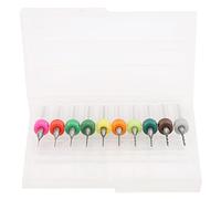 Micro Twist Bits Tungsten Steel PCB Drill Bit Set 10Pcs Precision Spiral Drill Bits For Circuit Board Engraving And CNC Machining 0.3mm To 1.2mm