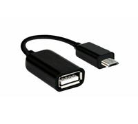 Micro USB 2.0 OTG Cable On The Go Adapter Male Micro USB to Female USB Compatible With Galaxy S7 S6 Edge S4 S3, LG G4, DJI Spark Mavic Remote Controller, Android Windows Smartphone Tablets (Black)