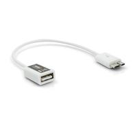 Micro USB 3.0 On-The-Go Host Cable OTG Adapter 17 cm in White
