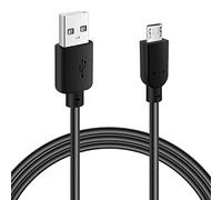 Micro USB Cable 0.5 Feet, 2.4A Fast Charging & Sync Android Charger, USB 2.0 A to Micro B 5-Pin Cord, Compatible with Samsung Galaxy S7 S6 Edge, Note 5 4, PS4, Kindle, Fire TV and More - Black