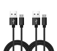 Micro USB Cable, [2Pack] 1.2M Android Charger, Nylon Braided Micro USB Charger, High Speed USB 2.0 A to Micro B Charging Cord Universal for HTC, S6, Kindle, Android, and More (Black, 1.2M)