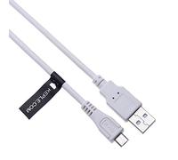 Micro USB Charger Cable Compatible with JBL Charge, Flip, Pulse, Xtreme, BOLSE NFC, Denon Envaya Mini, DBPOWER BX-900, Creative MuVo mini, Sony SRS X2, X3, X11, X33 Bluetooth Speaker/ White (0.5m)