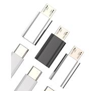 Micro USB Male to USB C Female Adapter(3pack)Type C Charger Cable Converter for Ipad Thunderbolt Cord Charging Compatible for Samsung Galaxy S6 S7 A8 Edge Nexus Note 5 6 LG Android Data Sync Connector
