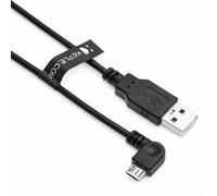 Micro USB Right Angle Cable 1m (3.2ft) - Charging & Data Sync Lead Compatible with TomTom GO 40/50 / 500/5000 / 510/5100 / 60/600 Sat Nav GPS Navigation System