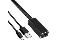 Micro USB to Ethernet Adapter for Fire TV/Stick/Stick2 Chromecast1/2/3/Audio Google Home Mini Cable Matters USB2.0 to RJ45 LAN Network Connect Support 100Mbps for Streaming Sticks Game Console Laptop