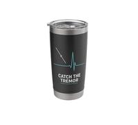 Micro Virality Catch The Tremor Seismograph Signal Map Pulse Stainless Steel Insulated Tumbler